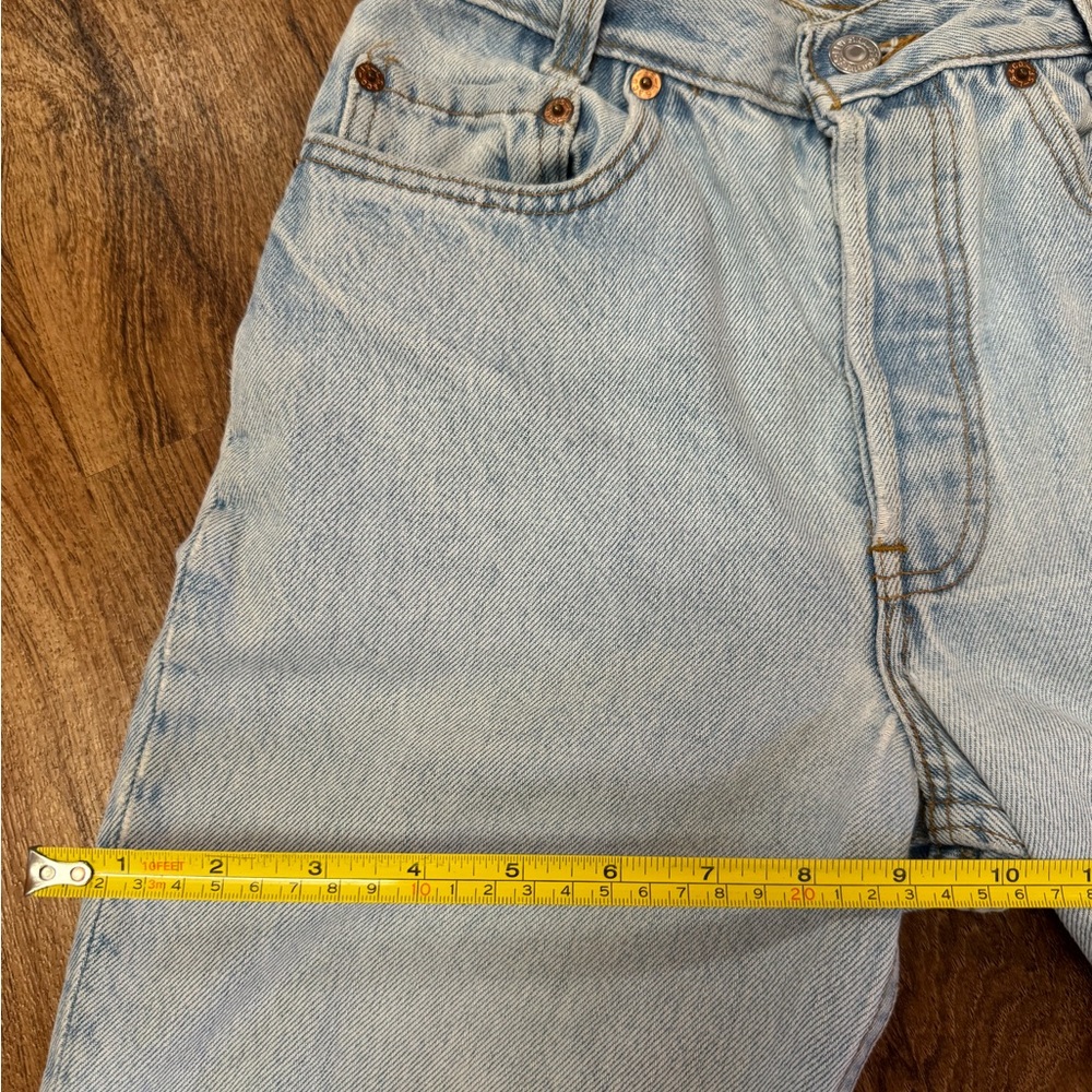 Vintage 701 Student Fit (501 XX) Light Wash Levi’s Jeans. 27 x 28 - Picture 12 of 14